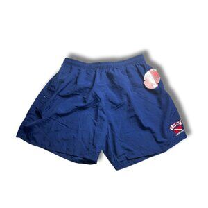 UZZI Amphibious Gear Swim Trunks Shorts Men’s XXL Navy Lined Elastic Waist Draws